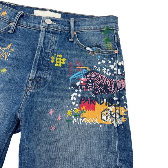 MOTHER The Vagabond Cuffed Shorts in Spooky Voodoo 25 - Picture 12 of 15